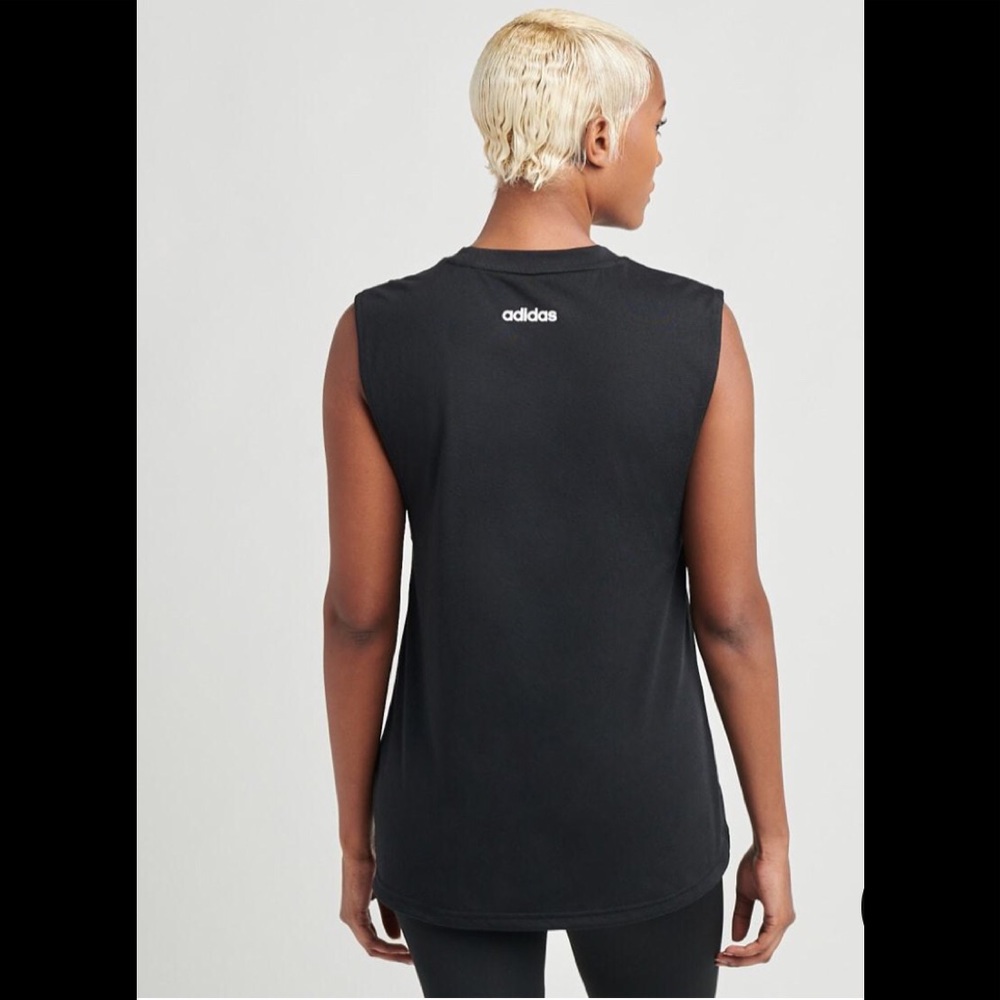 Adidas Women’s LIN SOL Tank in Black - Picture 2 of 5